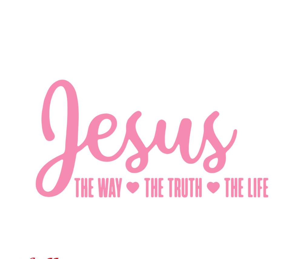 Jesus The Way, The Truth, The Life Decal Sticker