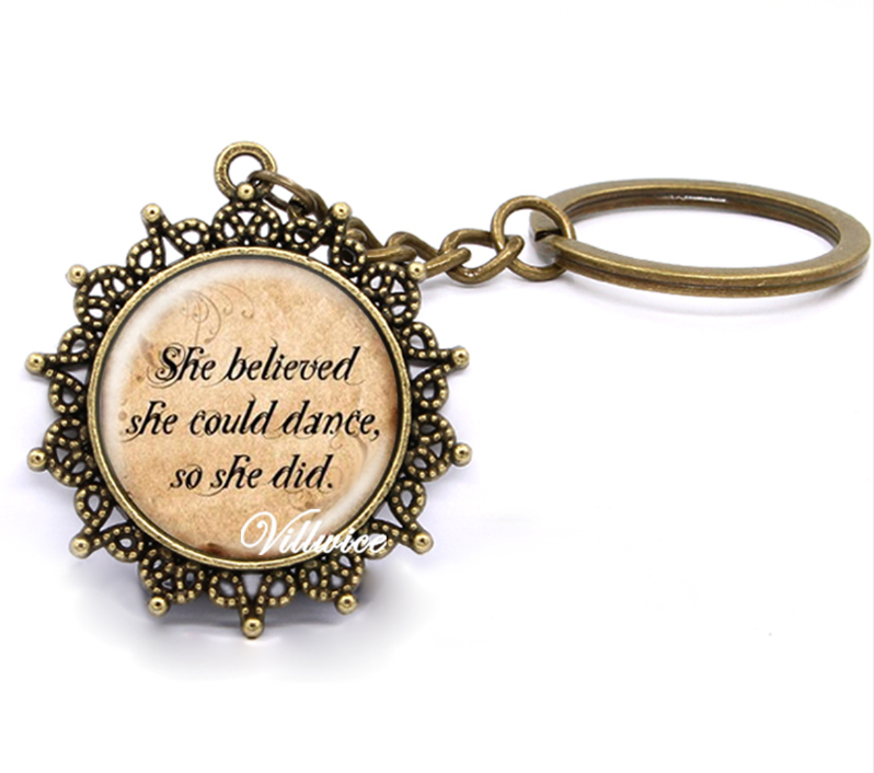 Faith Inspirational Vintage Style Keychain