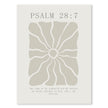 Light Neutral Psalm Floral Printed Wall Art