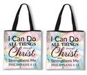 Christian Uplifting Quote Tote Shoulder Bag