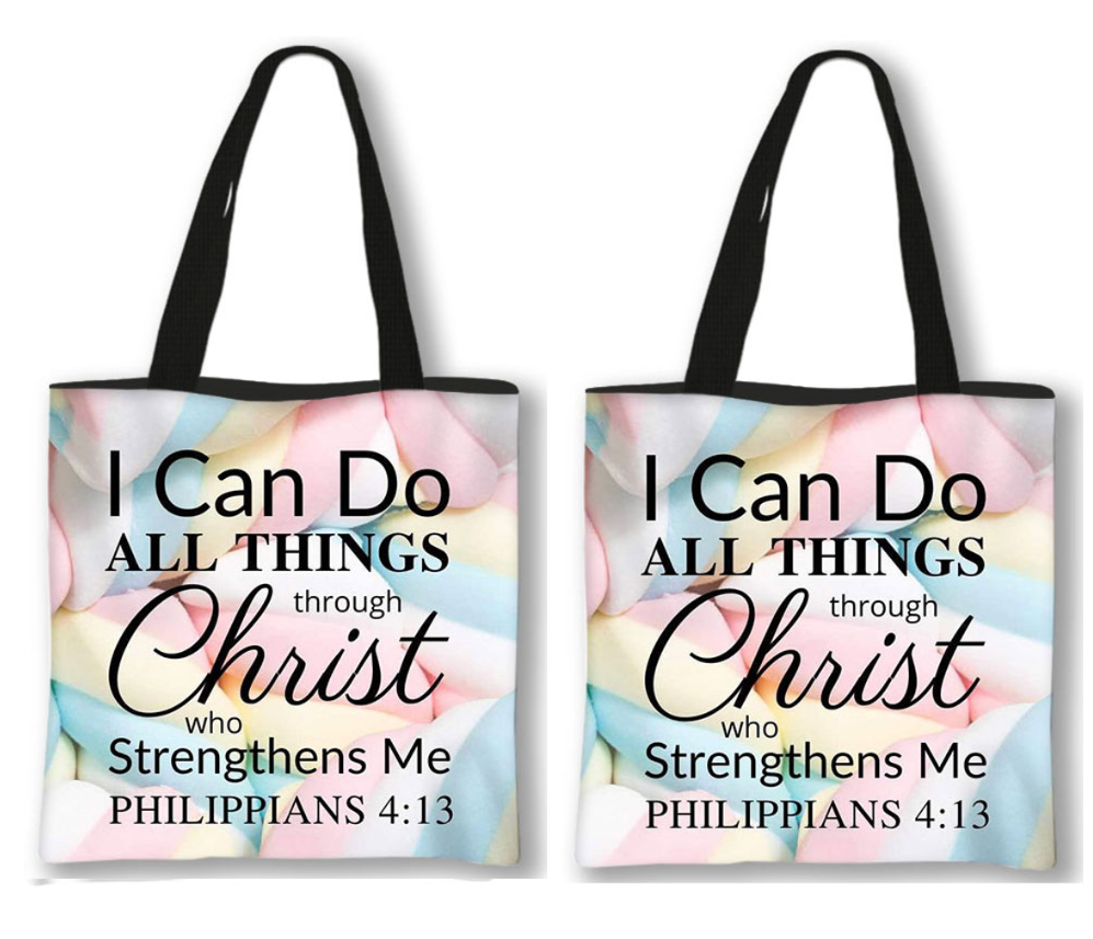 Christian Uplifting Quote Tote Shoulder Bag