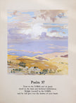 Psalms Water Painting Scripture Printed Wall Art