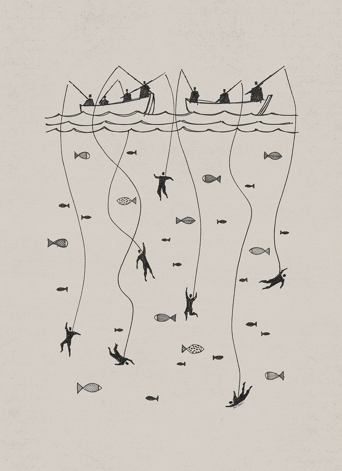 Bible Sketches Printed Wall Art