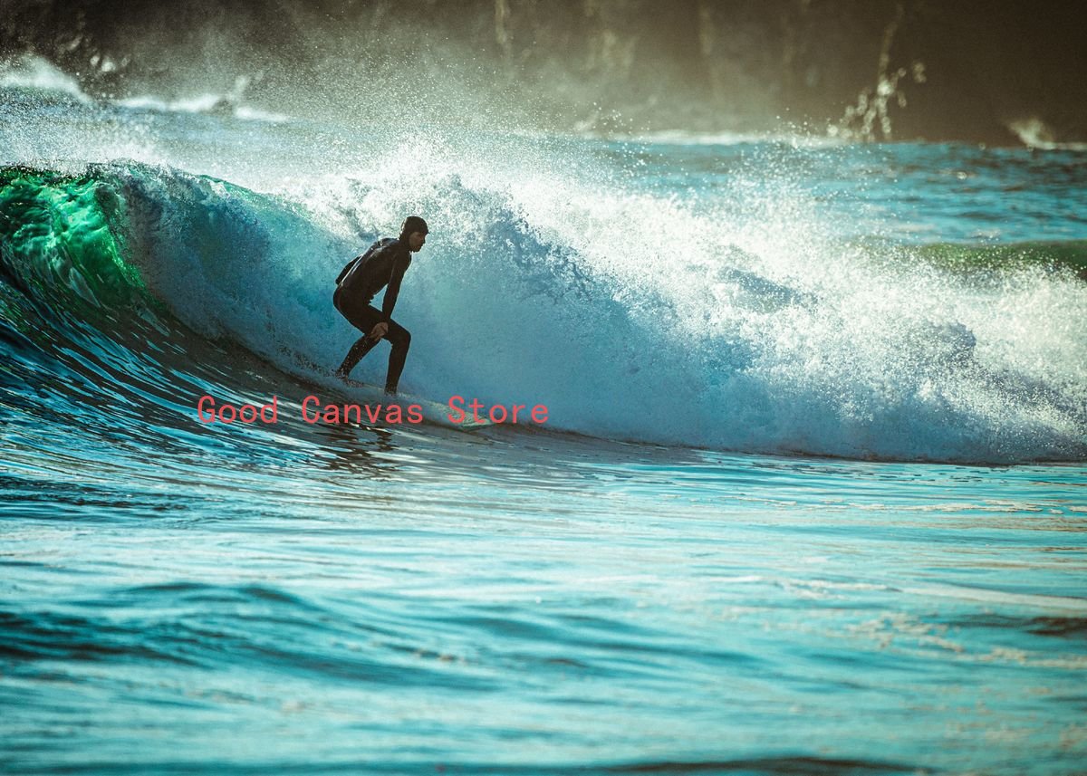 Surfing Paradise Printed Wall Art