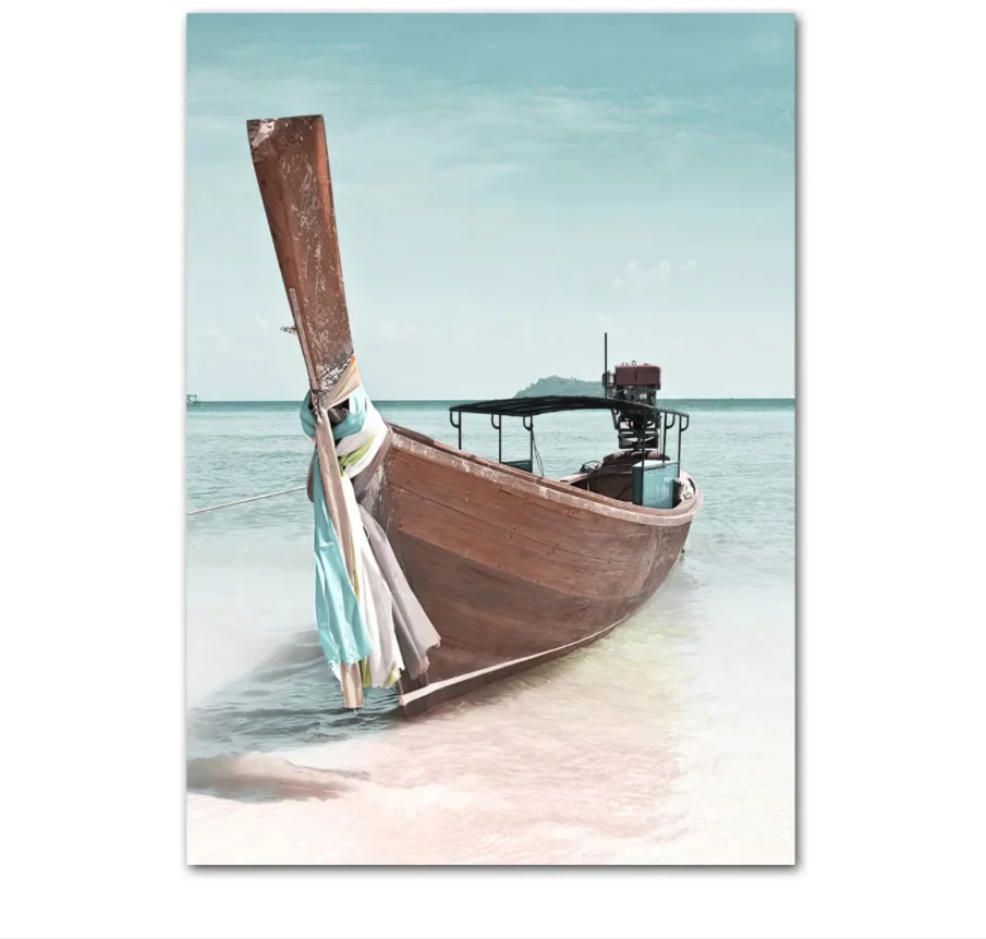 Sunset Beach Print Wall Art