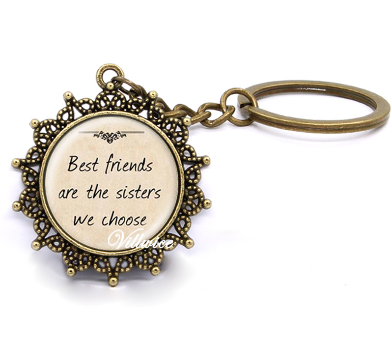 Faith & Strength Inspirational Christian Vintage Style Keychain