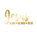 Jesus The Way Truth Life Decal Sticker