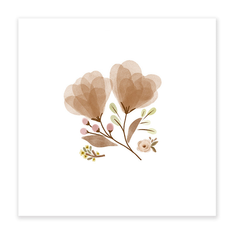 Light Apricot Nursery Printed Wall Art