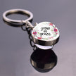 Christian Quote Alloy Ball Key Chain