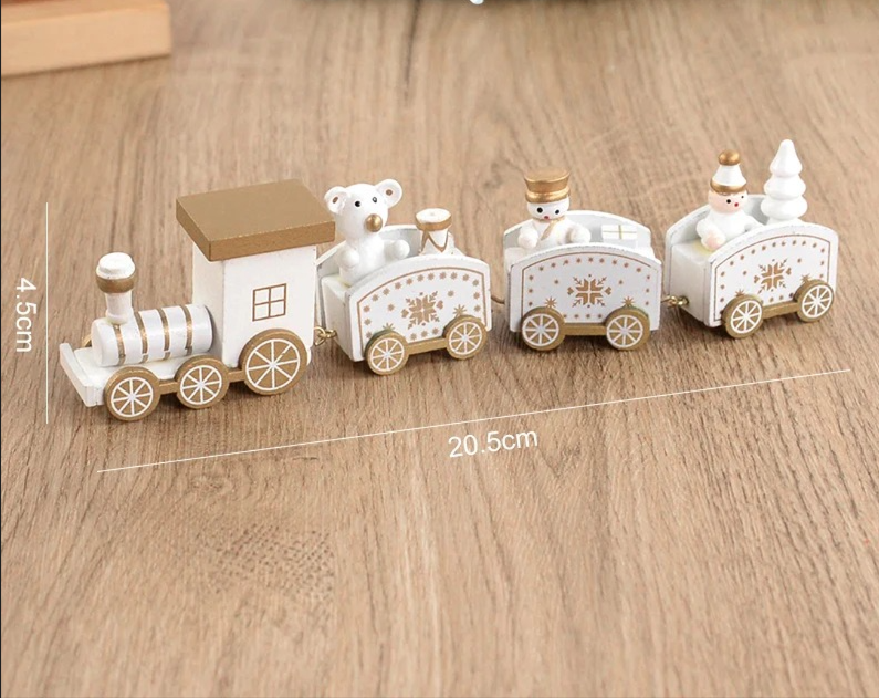 Holiday Express Christmas Wooden Train Decoration