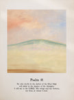 Psalms Water Painting Scripture Printed Wall Art