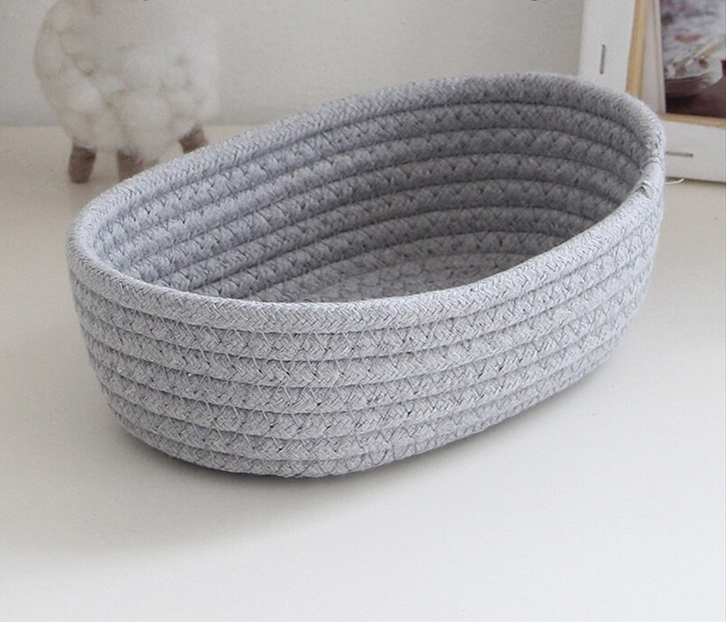 Woven Cotton Thread Storage Basket