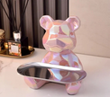 Geometric Bear Statue Plate