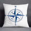 Marine Blue Polyester Cushion Case