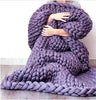 Knitted Merino Wool Chunky Blanket