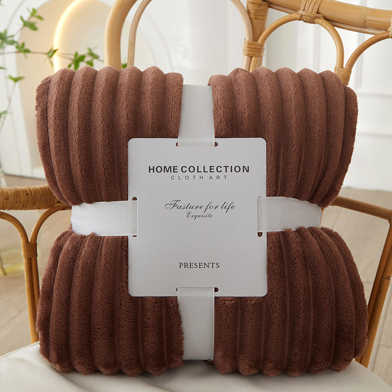 Faux Rabbit Fur Plush Blanket