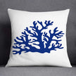 Marine Blue Polyester Cushion Case