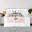 Psalm 116:1-2 Fleece Bible Verse Blanket