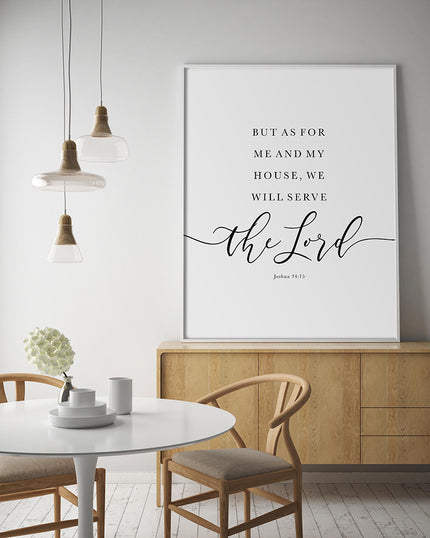 John 24:15 Scripture Printed Wall Art