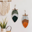 Bohemian Style Hanging Woven Leaves (2pcs)