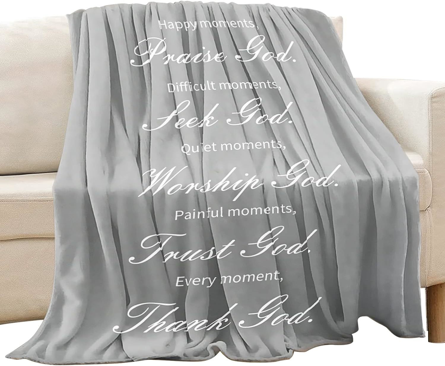 Praise and Seek Moments Christian Blanket