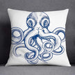 Marine Blue Polyester Cushion Case