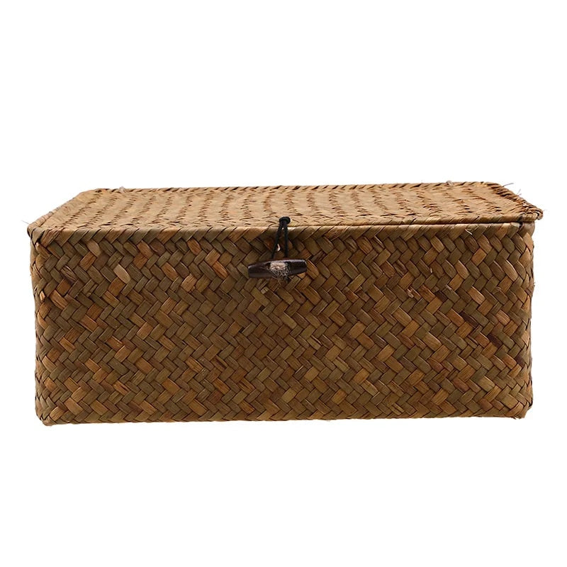 Rustic All-Purpose Woven Storage Box