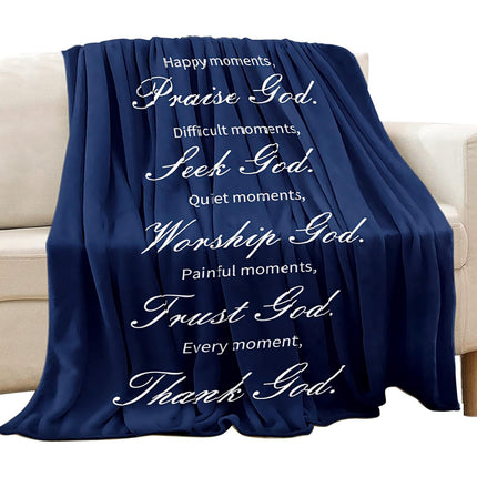 Praise and Seek Moments Christian Blanket