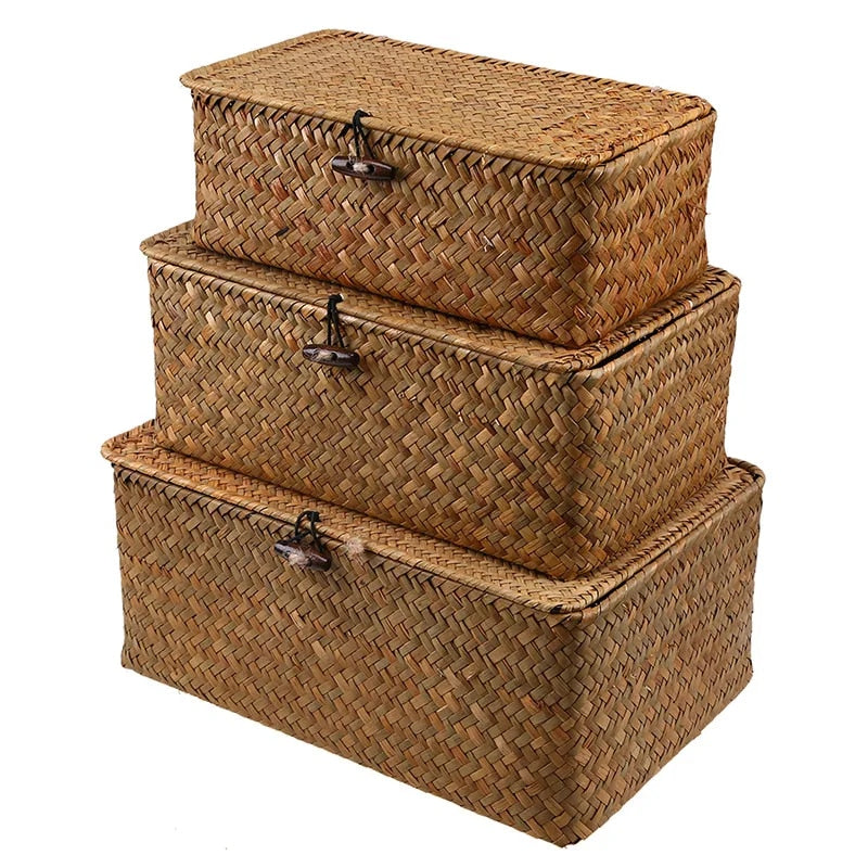 Rustic All-Purpose Woven Storage Box