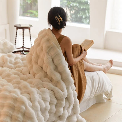 Tuscany Coral Fleece Blanket