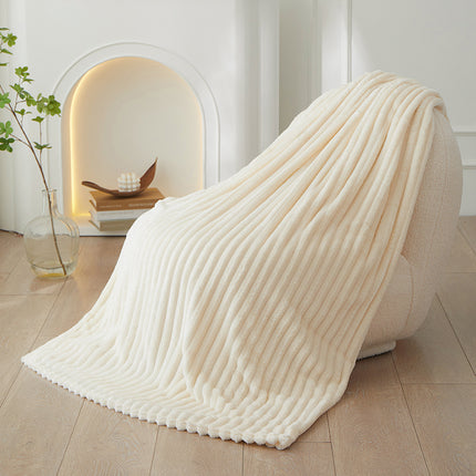 Faux Rabbit Fur Plush Blanket