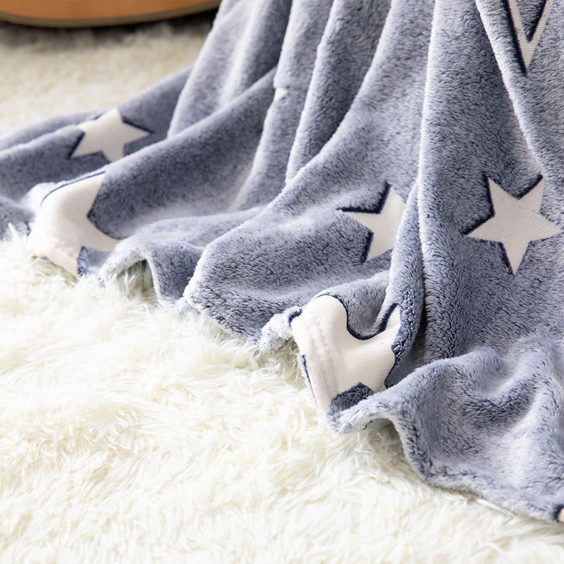 Glow in the Dark Stars and Moon Blanket