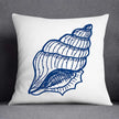 Marine Blue Polyester Cushion Case