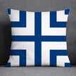 Marine Blue Polyester Cushion Case