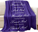 Praise and Seek Moments Christian Blanket