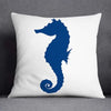 Marine Blue Polyester Cushion Case