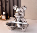 Geometric Bear Statue Plate