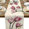 Burlap Floral Table Runner