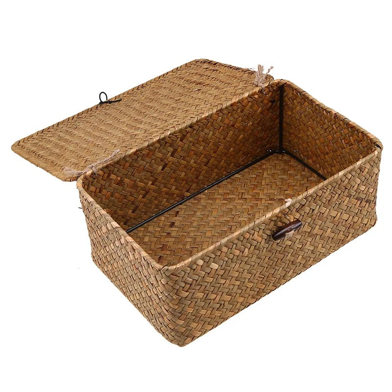 Rustic All-Purpose Woven Storage Box