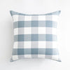 Blue and White Shade Checked and Striped Cushion Cases