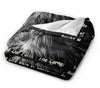 Lion Bible Verse Flannel Blanket