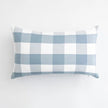 Blue and White Shade Checked and Striped Cushion Cases