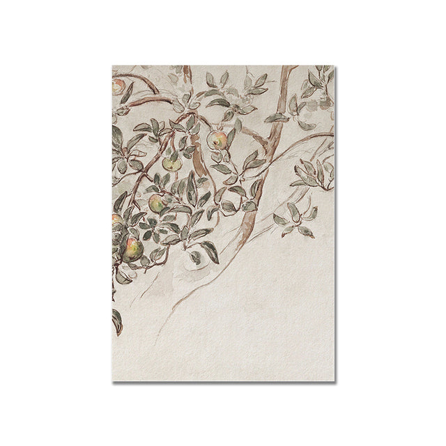 Apple Tree Sketch Printed Wall Art