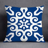 Marine Blue Polyester Cushion Case