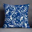 Marine Blue Polyester Cushion Case