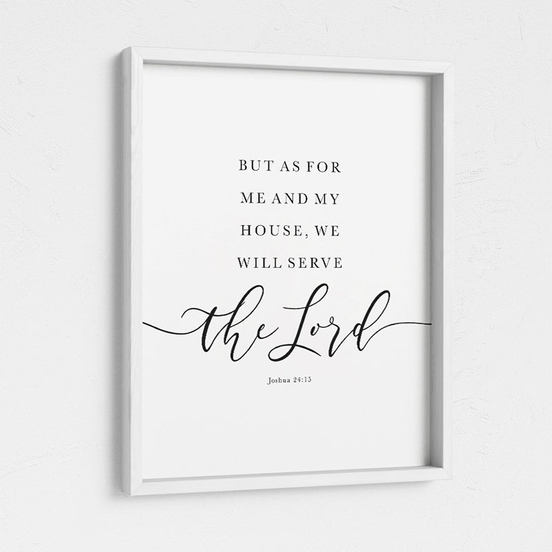 John 24:15 Scripture Printed Wall Art