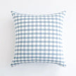 Blue and White Shade Checked and Striped Cushion Cases