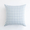 Blue and White Shade Checked and Striped Cushion Cases