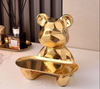 Geometric Bear Statue Plate