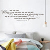 May The Lord Bless You Decal Wall Sticker